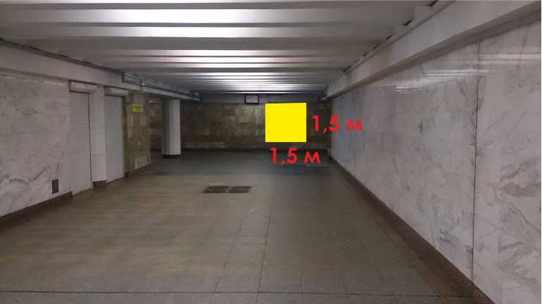 Рекламное место в переходе на станции метро Могилевская reklama-on.by