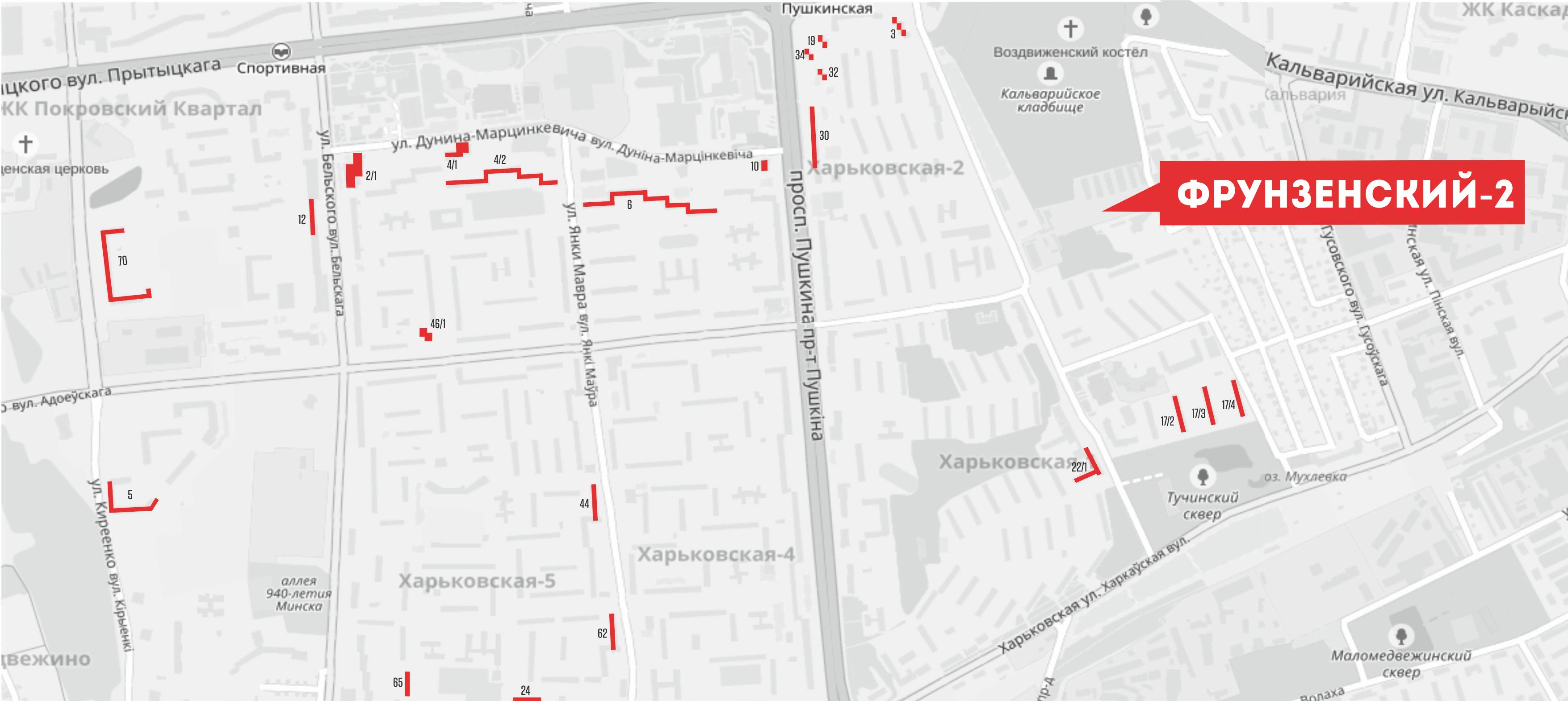Карта расположения рекламных конструкций в лифтах р-на Фрунзенский-2 Карта расположения рекламных конструкций в лифтах р-на Фрунзенский-2