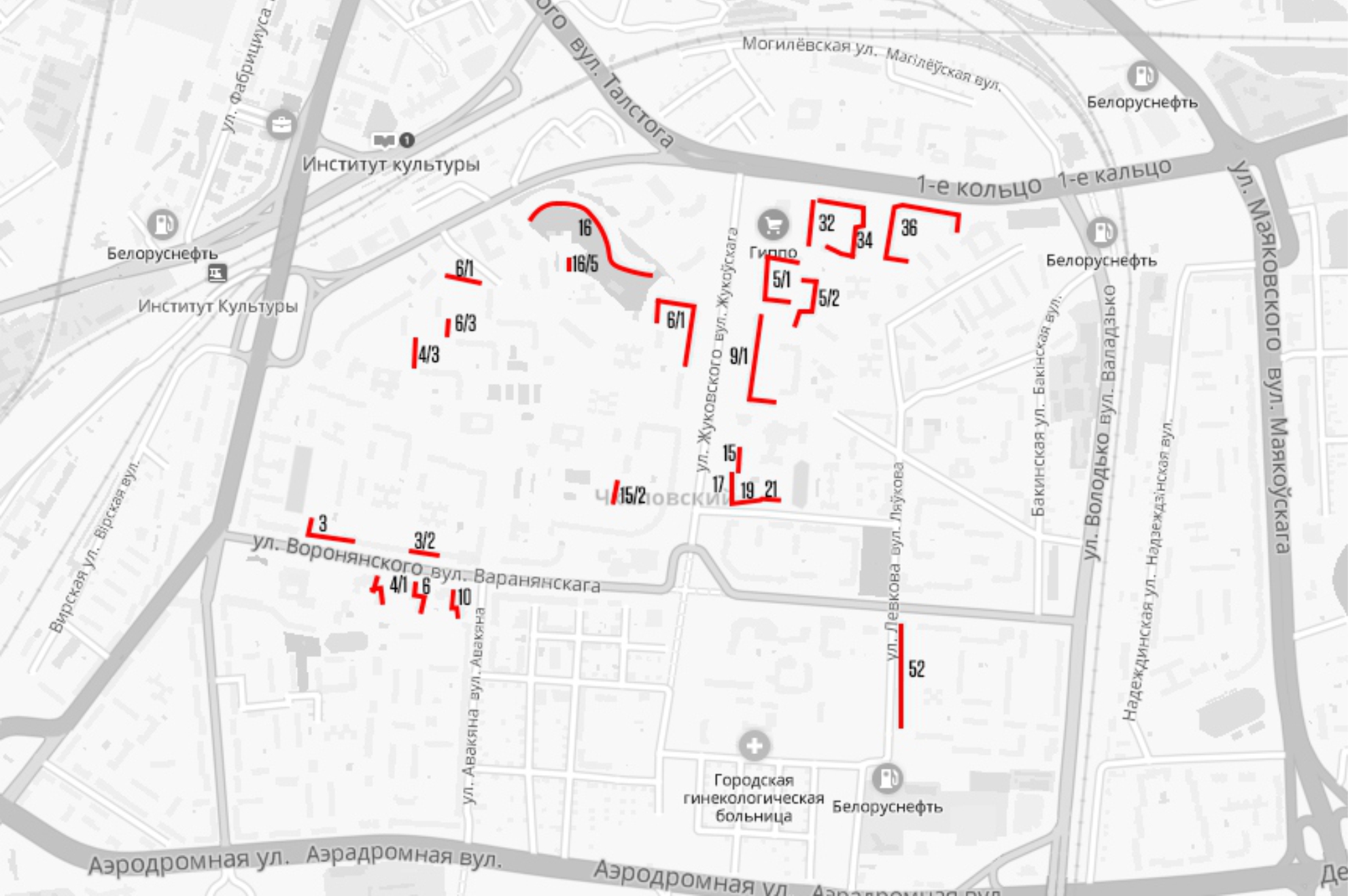 Карта расположения рекламных мест в адресной программе "Аэродромная/Институт Культуры" reklama-on.by Карта расположения рекламных мест в адресной программе "Аэродромная/Институт Культуры" reklama-on.by
